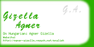gizella agner business card